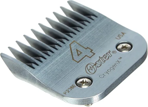 Miniatura 3 de Oster CryogenX - Cuchilla profesional para cortar animales, diente de salto, tamaño 4 (078919-136-005), color plateado