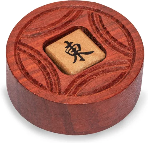 Yellow Mountain Imports Apostador de madera Mahjong/Indicador de viento - Accesorio Mahjong para juego de mahjong chino o americano