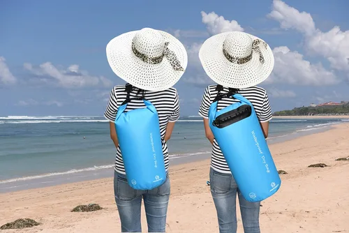 Miniatura 7 de Freegrace - Juego de 3 bolsas secas impermeables, bolsa seca con 2 cierres y correa de hombro desmontable; bolsa de cintura y funda para teléfono