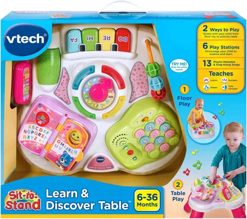 Miniatura 6 de VTech Sit-To-Stand - Mesa para aprender y descubrir, color rosa