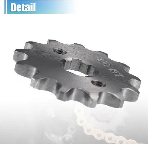 Miniatura 5 de X AUTOHAUX 1 juego de 420 estilos 13 dientes 0.669 in ID motocicleta piñón delantero motor apto para motocicleta 50cc 70cc 110cc 125cc motocicleta