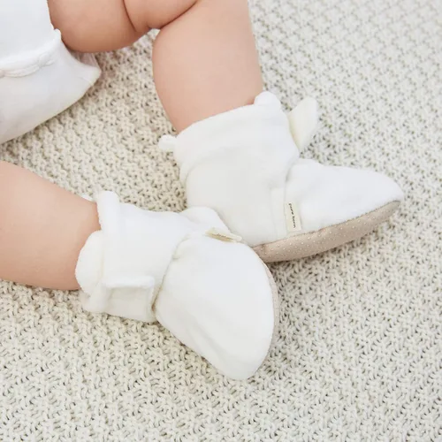 Miniatura 2 de pureborn Botines de invierno para bebé, de forro polar, antideslizantes, para cuna