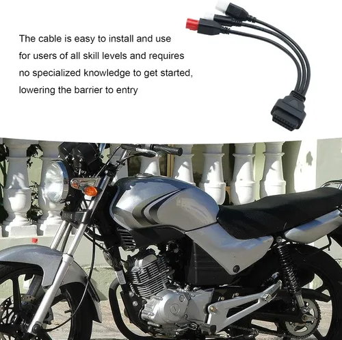 Miniatura 6 de Hoypeyfiy Cable adaptador de diagnóstico OBD2, repuesto para Yamaha Kline Euro5 reemplazo de motocicleta para Moto Guzzi reemplazo para Piaggio 16