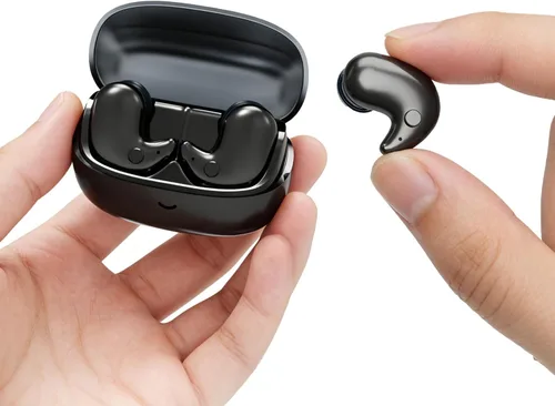 Xmenha Auriculares para dormir, mini auriculares planos invisibles para dormir de lado, cómodos de perfil bajo, pequeños, discretos, micro ocultos,