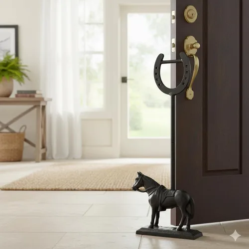 Miniatura 4 de Tope de puerta de caballo y herradura