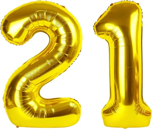 Miniatura 438 de Globo de cumpleaños número 4 dorado de 40 pulgadas, globos gigantes del número cuatro 14 24 34 40 44 2024, globos grandes de lámina de mylar para Oro