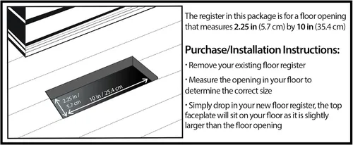 Miniatura 7 de Decor Grates Registro de suelo SPH210-RB, 2x10, acabado bronce frotado