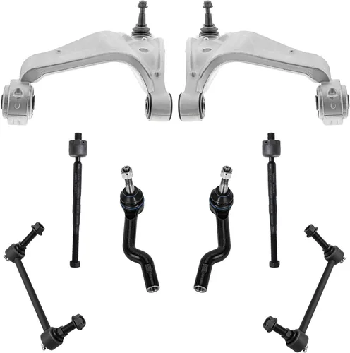 Miniatura 106 de Detroit Axle - Kit de brazos de control de extremo delantero de 8 piezas para Dodge Dakota 00-04, Durango 00-03, 4 brazos de control superior e