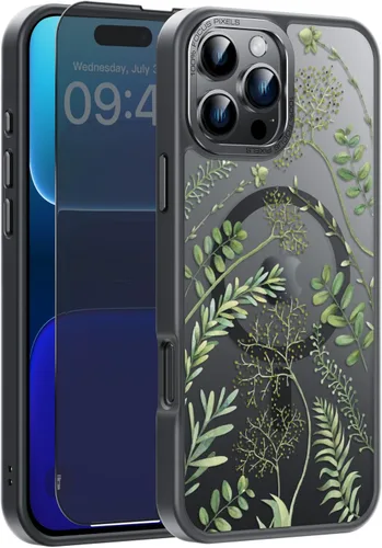 Miniatura 99 de Goodon Funda para iPhone 17 Pro con protector de pantalla de privacidad, compatible con Magsafe, a prueba de golpes, translúcida mate, bonita funda