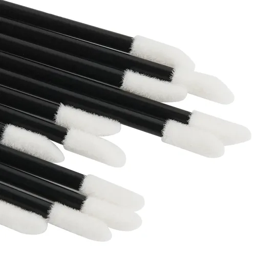 Miniatura 2 de ChefBee 200 aplicadores de brillo de labios desechables, sin pelusa, cepillo de labios aplicador de lápiz labial, kits de herramientas de belleza