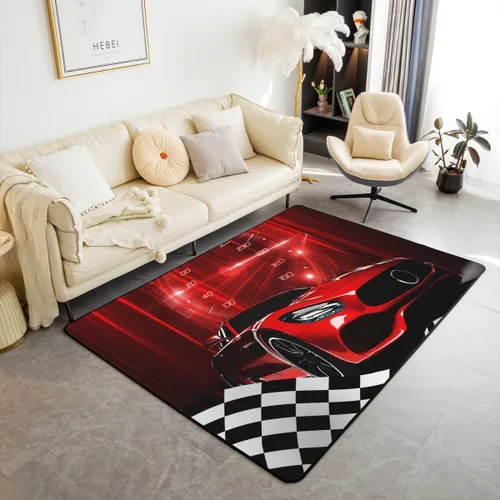 Miniatura 18 de Erosebridal Alfombra de motocross de 3 x 5 pies para mesita de noche, alfombra de motociclista para niños, adolescentes, motocicleta, deportes