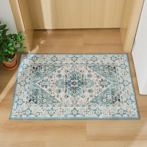Miniatura 7 de Syalife Alfombras de 2 x 3 pulgadas, alfombras pequeñas lavables y antideslizantes para entrada, cocina, baño, habitación de niños, alfombra