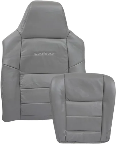 Miniatura 9 de 2003 2004 2005 2006 2007 Ford F250 F350 Lariat Funda de Asiento de Cuero Sintético Reemplazo, Fundas de Asiento de Vinilo para Ford F250 F350 Negro