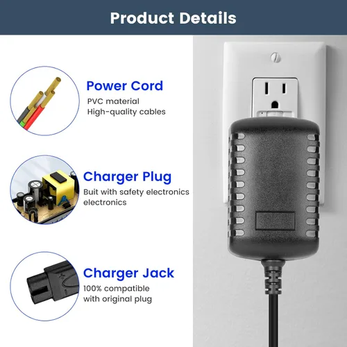 Miniatura 4 de Cargador para la afeitadora Andis ProFoil Lithium TS-1 y TS-2 para afeitadora Andis17150 17155 17165 17170 17195 17200 17205 17220 Recarga rápida