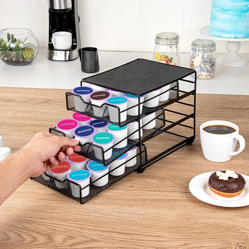 Miniatura 5 de Restaurantware Restpresso - Cajón de cápsulas de café de varios niveles de 8.5 x 8.5 x 7 pulgadas, 1 cajón de cápsulas de alta resistencia