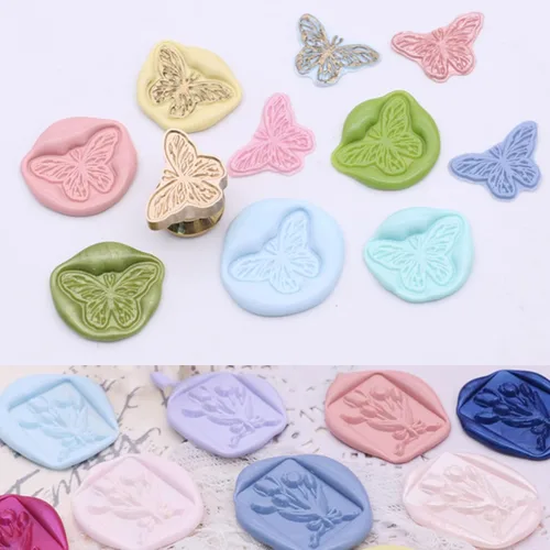 Miniatura 5 de 200 cuentas de sellado de cera para sello de cera, perfectas para tarjetas de Navidad, sobres, invitaciones, paquetes de vino, sellado de letras