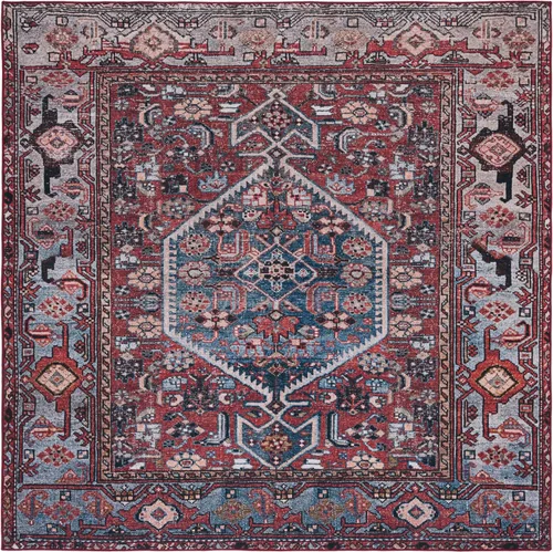 Miniatura 11 de SAFAVIEH Tucson Collection - Alfombra lavable de 2 pies 6 x 8 pies, resistente al óxido y azul, antideslizante, ideal para zonas de alto tráfico