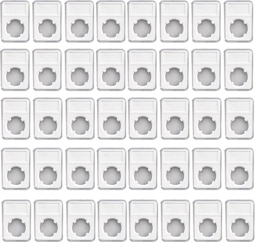 50PCS Moneda Losa Display Holder Almacenamiento 0.827 in para NGC PCGS Grado Colección Caja 0.827 in