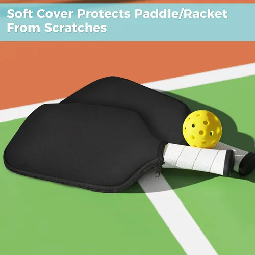 Miniatura 5 de Funda para Pala de Pickleball, Tamaño de Estuche Universal - 8.6 x 12.2 pulgadas Funda para Raqueta, Compatible con la Mayoría de Palas de Pickball