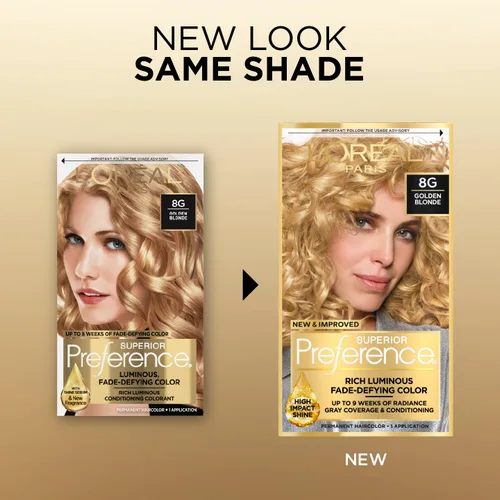 Miniatura 163 de L'Oreal Paris Superior Preference - Tinte permanente luminoso que desafía la decoloración, tinte para el cabello hasta 9 semanas de resplandor, 09
