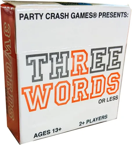 Presenta: Tres Palabras O Menos - Un simple pero desafiante pequeño juego de palabras; Diseñado para 2-6 jugadores mayores de 13 años que son un