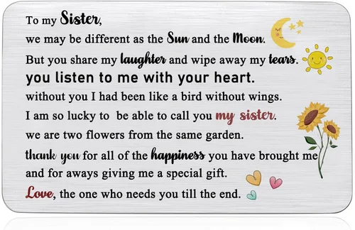 Miniatura 11 de Tarjeta de felicitación de cumpleaños con texto en inglés "True Friendship appreciate", regalos de despedida de graduación, regalo personalizado
