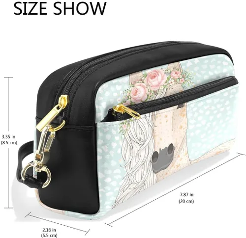 Miniatura 3 de Estuche para lápices de caballo de flores para niños, estudiantes, papelería, estuche para lápices, bolsa para niños y niñas, organizador