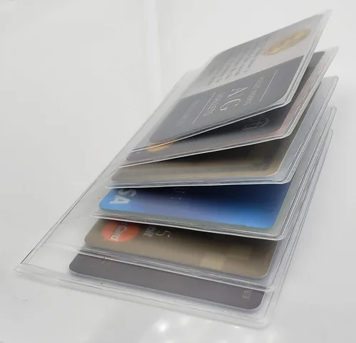 Miniatura 3 de QULSE - Juego de 2 insertos transparentes de alta calidad para cartera, Checkbook 6 Página, Minimalista
