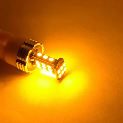 Miniatura 3 de Alla Lighting Bombillas LED de señal de giro BAY15D 1157 superbrillantes 2000 lms 7528 2357 1157 bombilla LED 3020 30-SMD 1157 bombillas LED ámbar
