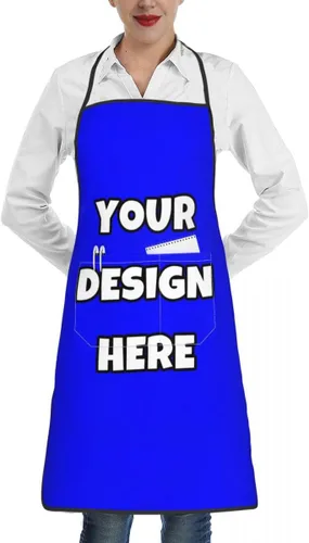Miniatura 44 de Delantal personalizado con logotipo de imagen, nombre de texto, delantales de cocina personalizados para chef para hombres y mujeres