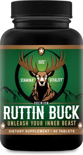 XL Science Ruttin Buck - Píldoras de mejora de tamaño para hombres - Aumenta la resistencia, el rendimiento, la conducción y la energía - Añade