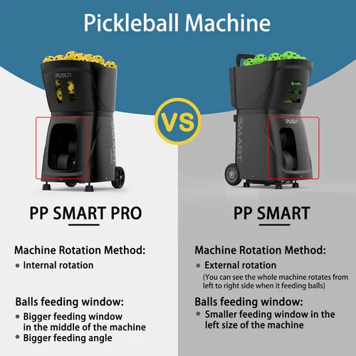 Miniatura 5 de Máquina de pickleball PP SMART PRO, lanzador automático profesional de bolas con aplicación y control remoto, capacidad de más de 80 bolas
