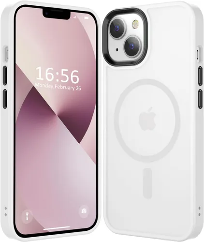Miniatura 134 de Fuerte magnético para iPhone 11, compatible con Magsafe, [resistente a caídas de 13 pies] Funda trasera translúcida mate con sensación de piel