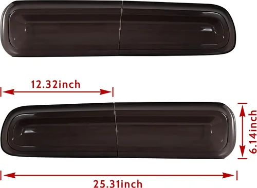 Miniatura 7 de Cubierta de luz trasera para Dodge Challenger 2015-2023, cubiertas de lámpara de luz trasera, decoración para accesorios Dodge Challenger 2015-2023