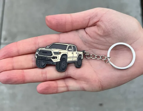 Miniatura 3 de Llavero Tacoma – Accesorios Tacoma 2016-2022 mods 2023 2024 Cool Key Chain Fob Cover 3ª generación Toy Truck Quicksand