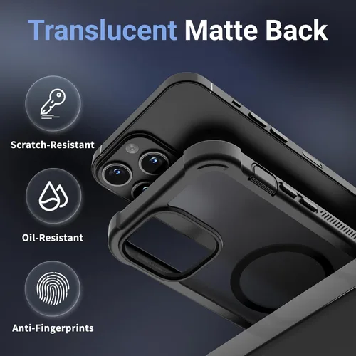 Miniatura 8 de Funda magnética para iPhone 13 Pro Max, protector de pantalla, compatible con MagSafe, protección contra caídas de grado militar, protección