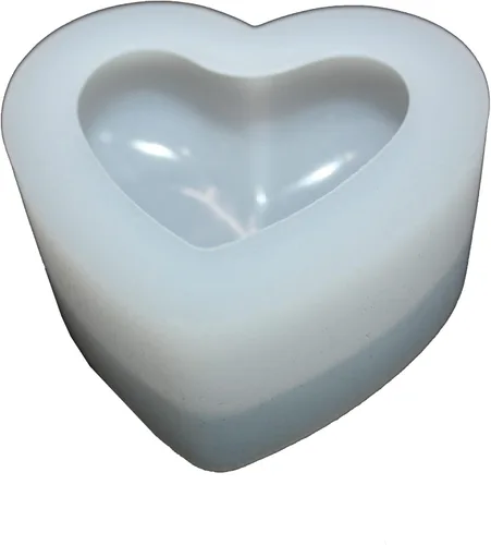 Miniatura 5 de Molde transparente de silicona en forma de corazón 3D para San Valentín, arte de resina epoxi, fabricación de velas y jabón, producto de Paquete