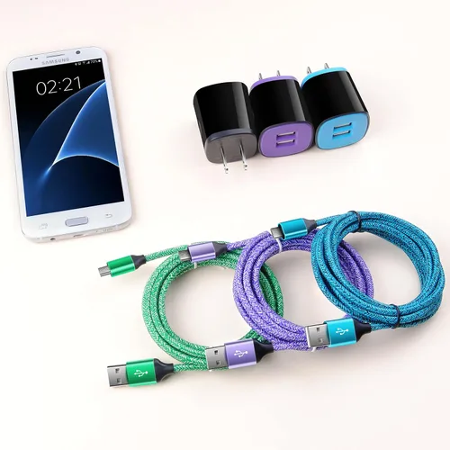 Miniatura 7 de Bloque de cubo de cargador de pared para teléfono Android con cable micro USB compatible con Moto E, G, G5 Plus/E5 Play E6 E4, Samsung Galaxy Note