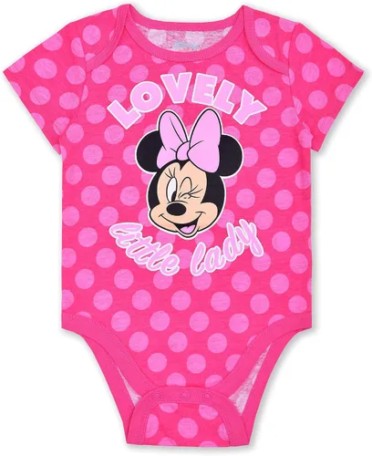 Miniatura 2 de Disney Paquete de 4 unidades de Minnie Mouse de manga corta para bebé paquete de enredadera para niñas