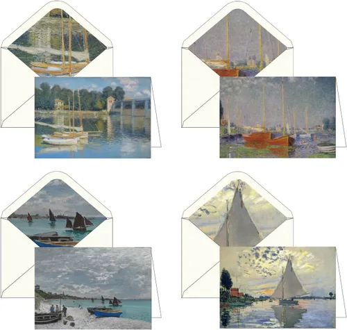 Miniatura 19 de RainCaper Fine Art - Tarjetas de felicitación de papel de 5 x 7 pulgadas con sobres decorativos, caja de regalo, juego de 16 cartulina de 300 GSM