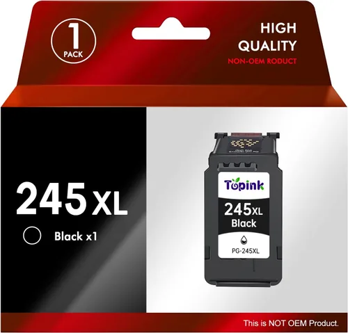 Topink 245XL - Cartucho de tinta negro para impresora Canon 245 negro XL PG-245 PG 243 PG-243 compatible con Cannon Pixma MX490 MX492 MG2522 TS3100