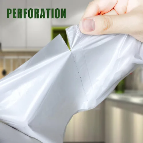 Miniatura 5 de Inwaysin - Bolsas de basura pequeñas, bolsas de basura pequeñas de 4 a 6 galones biodegradables para latas gruesas, tamaño expandido, color blanco