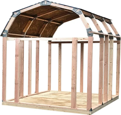 Miniatura 7 de EZBUILDER 50 Kit de Cobertizo Fácil con Diseño de Armadura Estructuralmente Más Fuerte Construye Anchos de 6–14 Pulgadas Cualquier Longitud Almacén