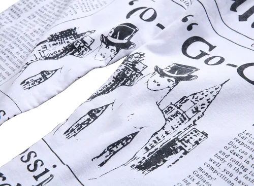 Miniatura 4 de Enrica Pantalones vaqueros estampados casuales para hombre