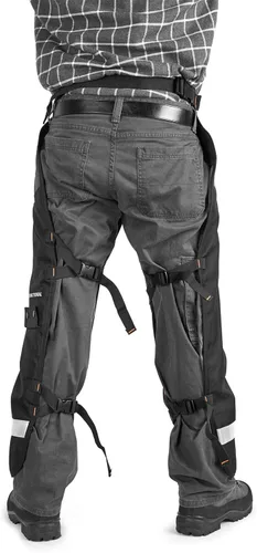 Miniatura 4 de Husqvarna 587160702 - Chaparreras funcionales para motosierra de 38 pulgadas, equipo de seguridad para motosierra con 5 capas, cinturón ajustable