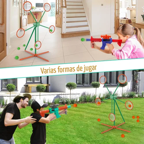 Miniatura 3 de Marlrin Juegos de disparos para niños de 5, 6, 7, 8, 9 y 10 años en adelante, juego deportivo y al aire libre con objetivo de disparo en movimiento