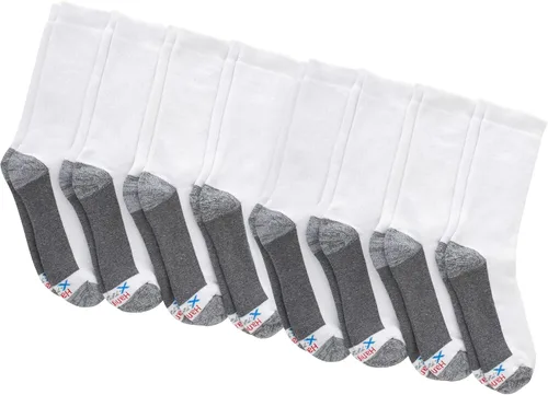 Miniatura 30 de Hanes Calcetines acolchados Max para hombre, absorben la humedad con control de olores, paquete múltiple