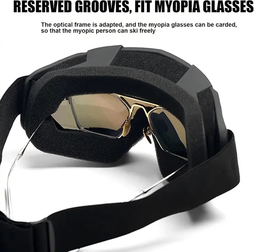 Miniatura 6 de Gafas de motocicleta con máscara facial, resistentes al viento, gafas de esquí de carreras de motocross, gafas protectoras de seguridad