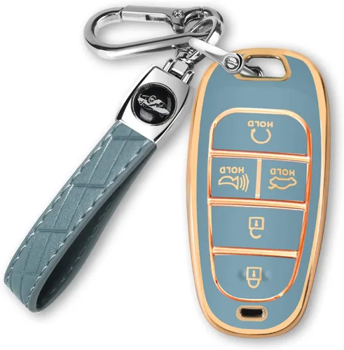 Miniatura 7 de MILD EAST Funda para llavero Hyundai para Hyundai Sonata Santa fe Tucson Smart 5 botones 2024 2023 2022 2021