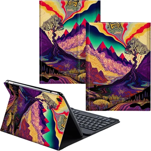 Miniatura 37 de Funda para Samsung Galaxy Tab S6 Lite 2022/2020 Teclado inalámbrico desmontable y cubierta de cuero PU Funda protectora para tableta para Samsung